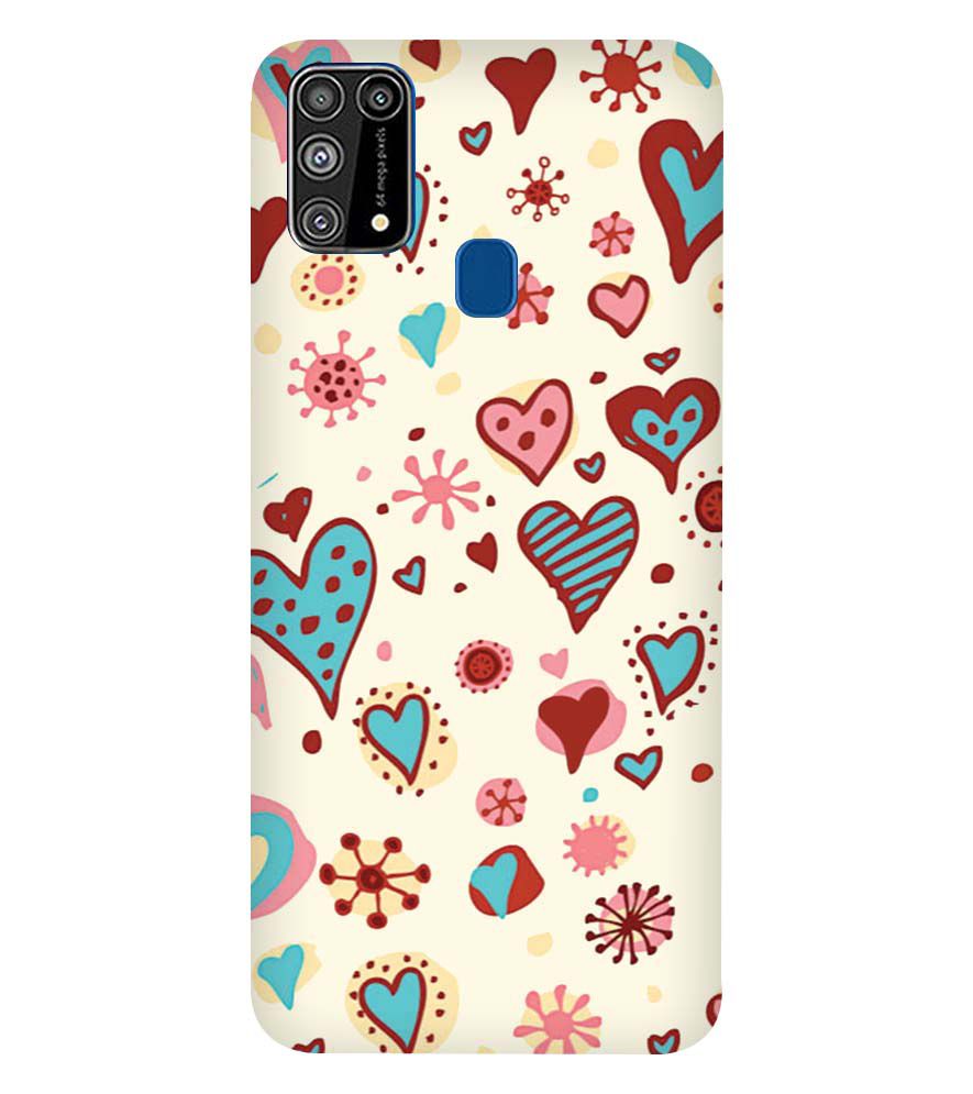 PS1332-Hearts All Around Back Cover for Samsung Galaxy M31