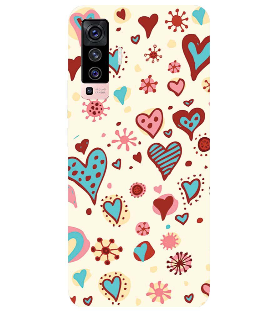 PS1332-Hearts All Around Back Cover for vivo X50