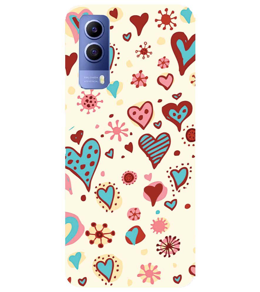PS1332-Hearts All Around Back Cover for vivo Y53s