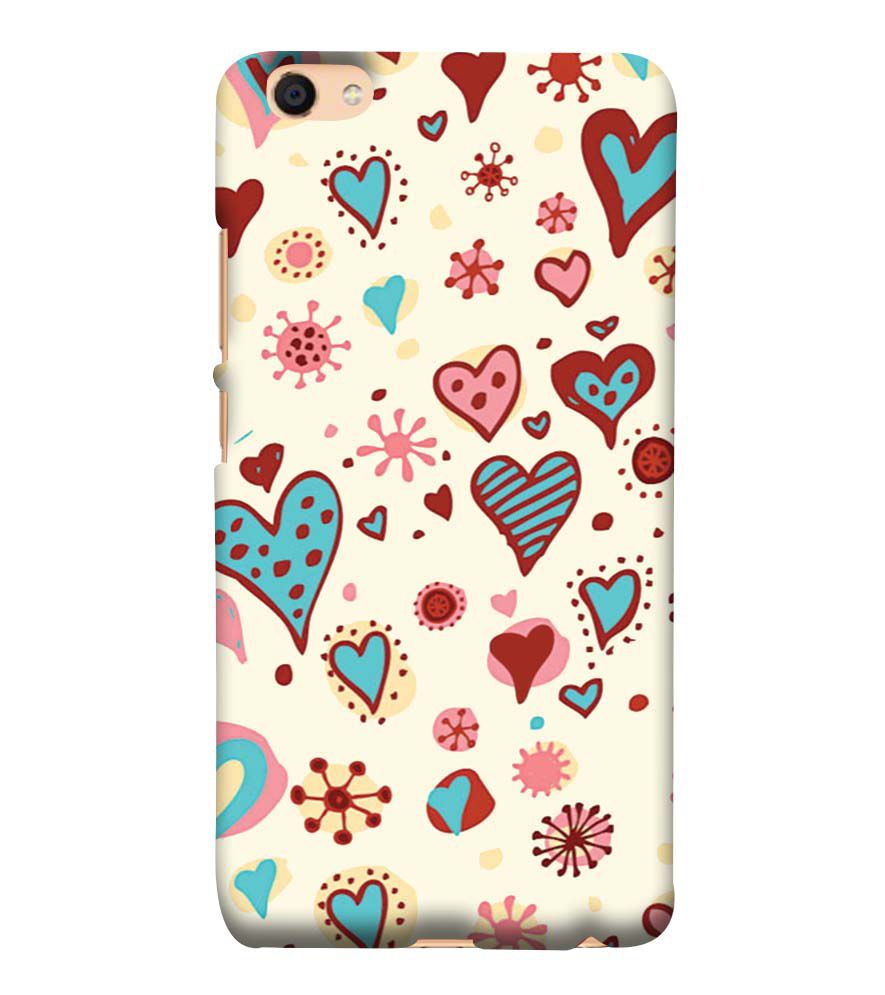PS1332-Hearts All Around Back Cover for vivo Y55s