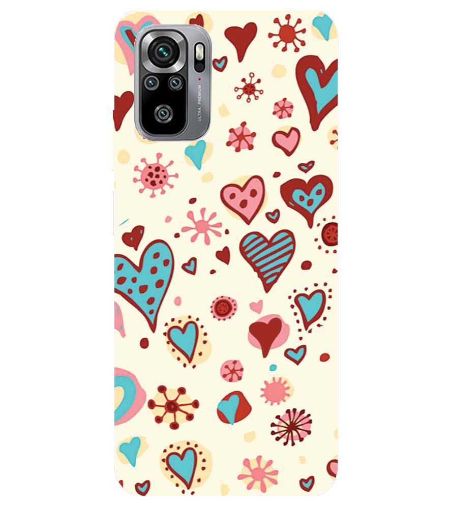 PS1332-Hearts All Around Back Cover for Xiaomi Redmi Note 10S