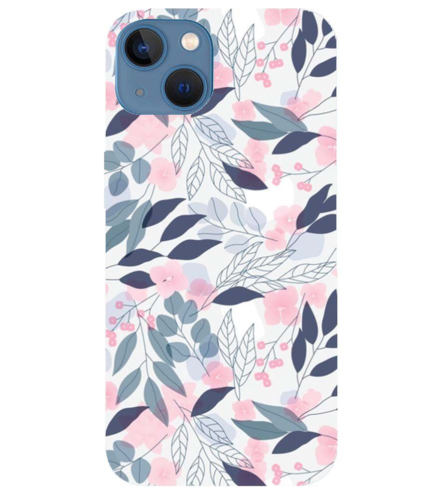 PS1333-Flowery Patterns Back Cover for Apple iPhone 13