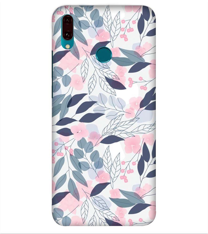 PS1333-Flowery Patterns Back Cover for Huawei Y9 (2019)