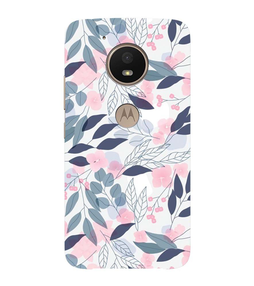 PS1333-Flowery Patterns Back Cover for Motorola Moto E4 Plus