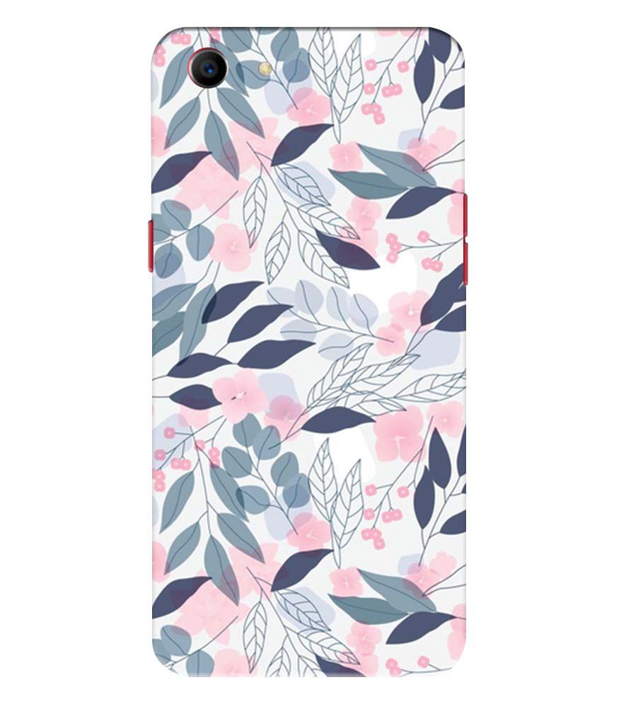 PS1333-Flowery Patterns Back Cover for Oppo A1