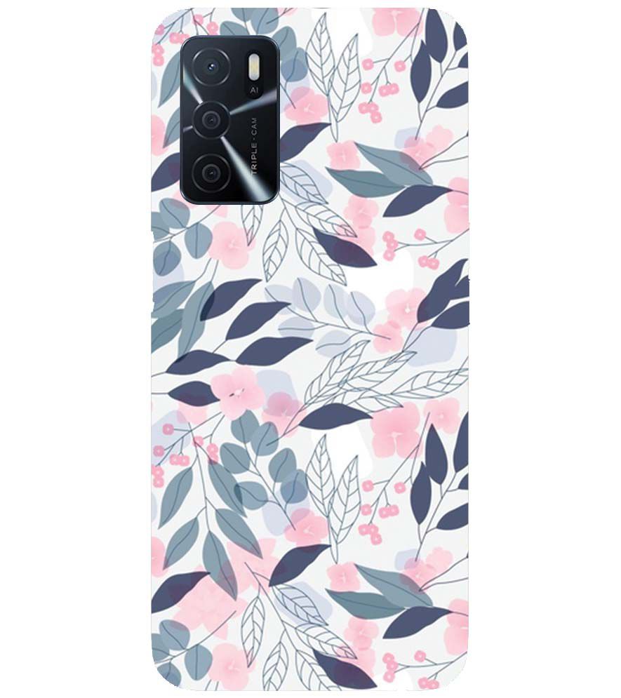 PS1333-Flowery Patterns Back Cover for Oppo A16s