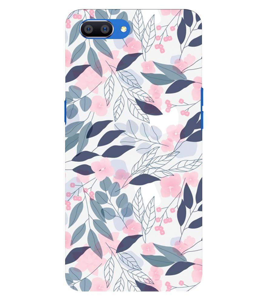 PS1333-Flowery Patterns Back Cover for Oppo A5