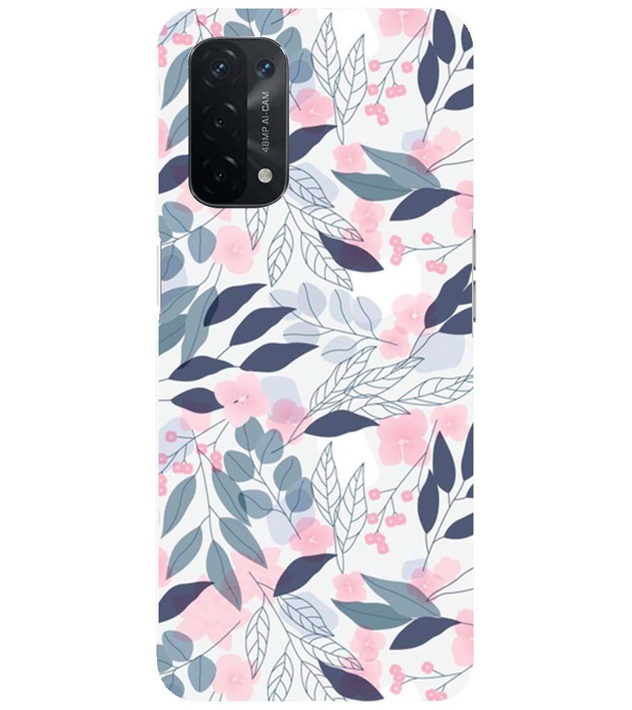 PS1333-Flowery Patterns Back Cover for Oppo A54 5G