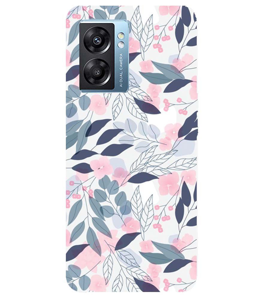 PS1333-Flowery Patterns Back Cover for Oppo K10 5G