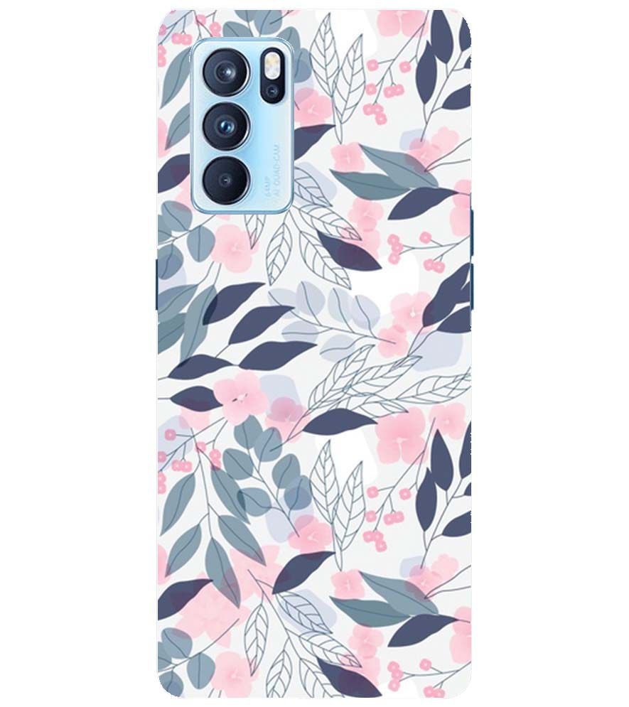 PS1333-Flowery Patterns Back Cover for Oppo Reno6 Pro 5G