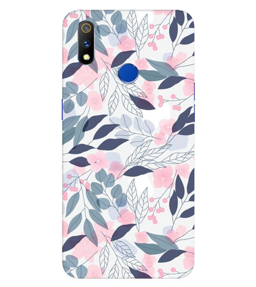 PS1333-Flowery Patterns Back Cover for Realme 3 Pro