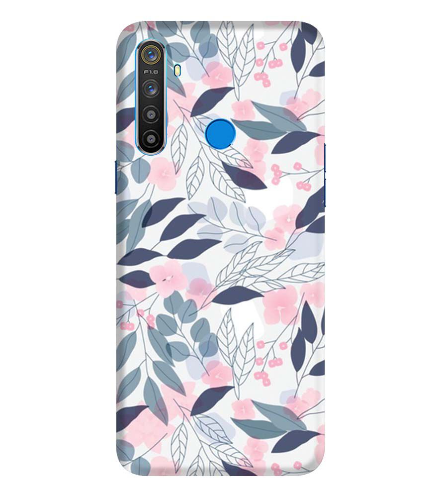 PS1333-Flowery Patterns Back Cover for Realme 5