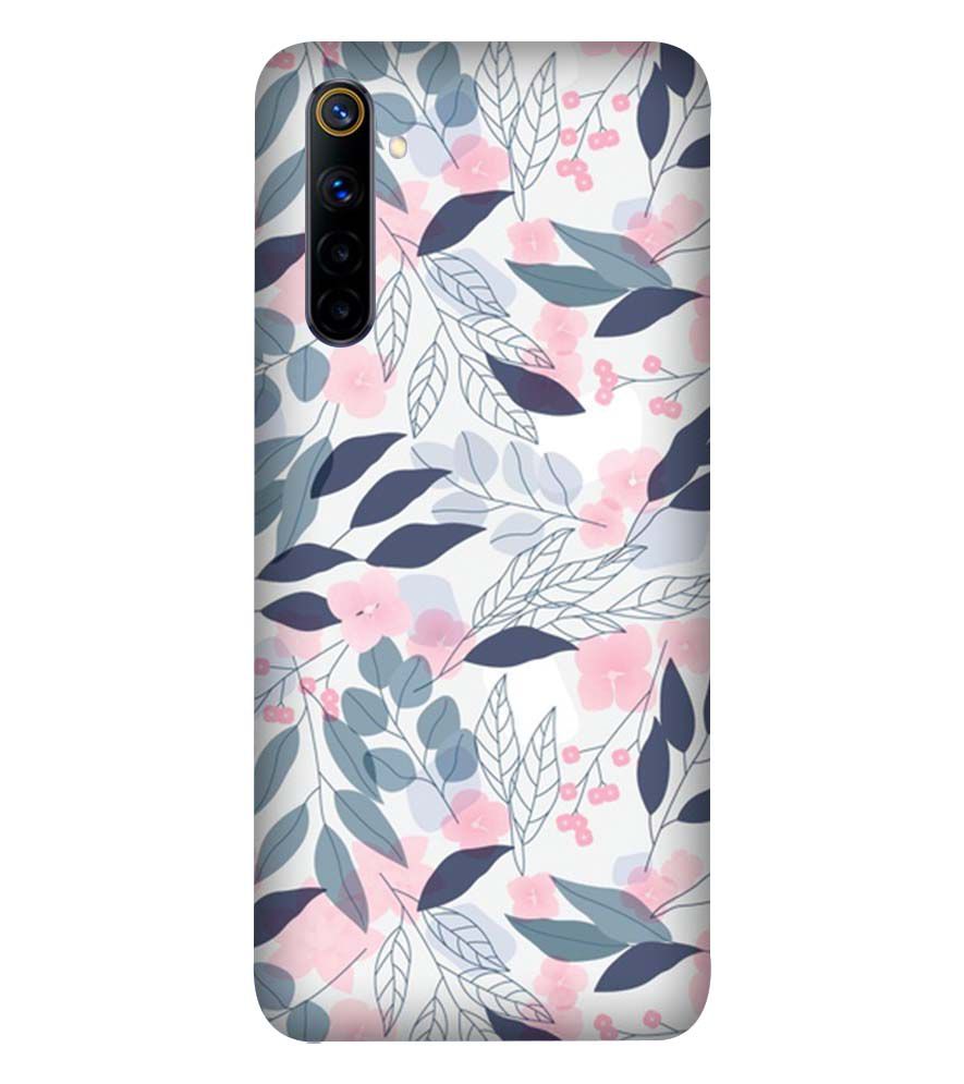 PS1333-Flowery Patterns Back Cover for Realme 6S