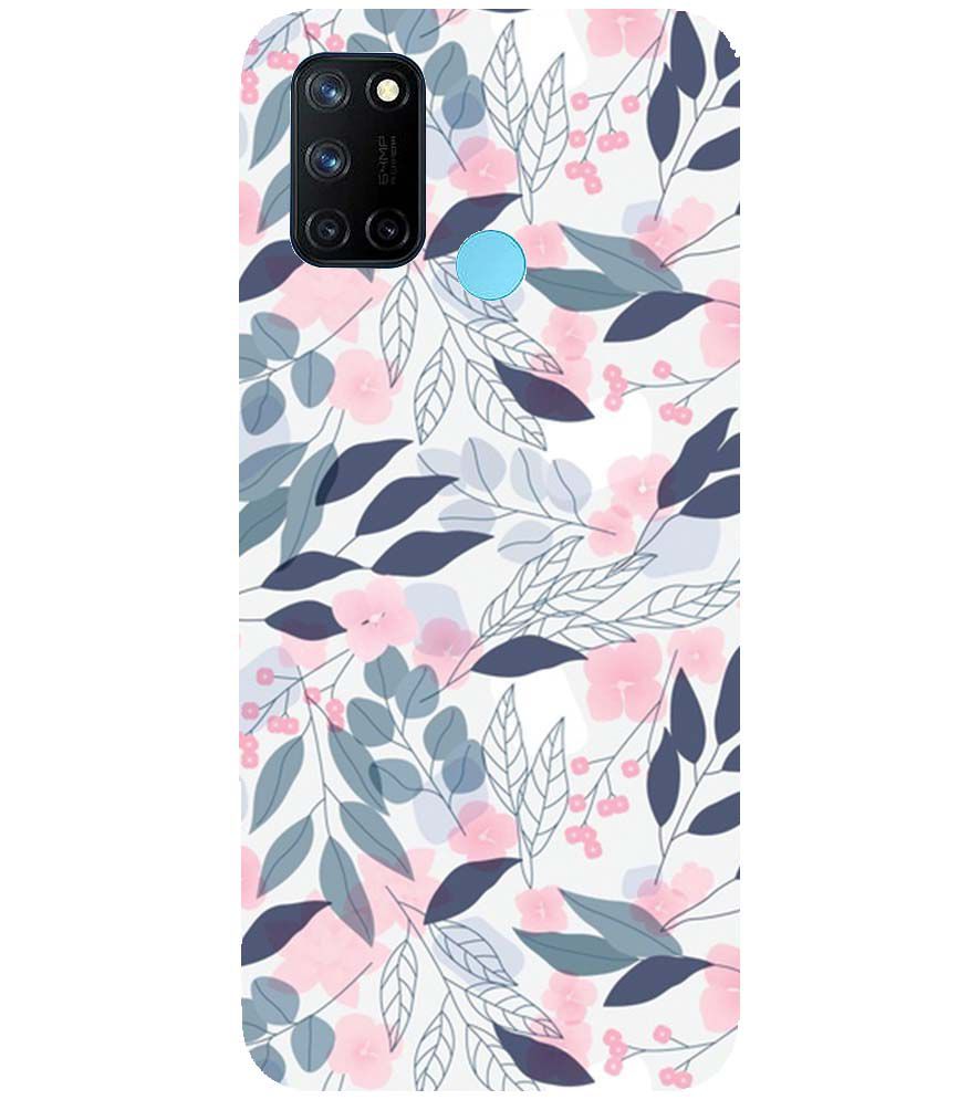 PS1333-Flowery Patterns Back Cover for Realme 7i