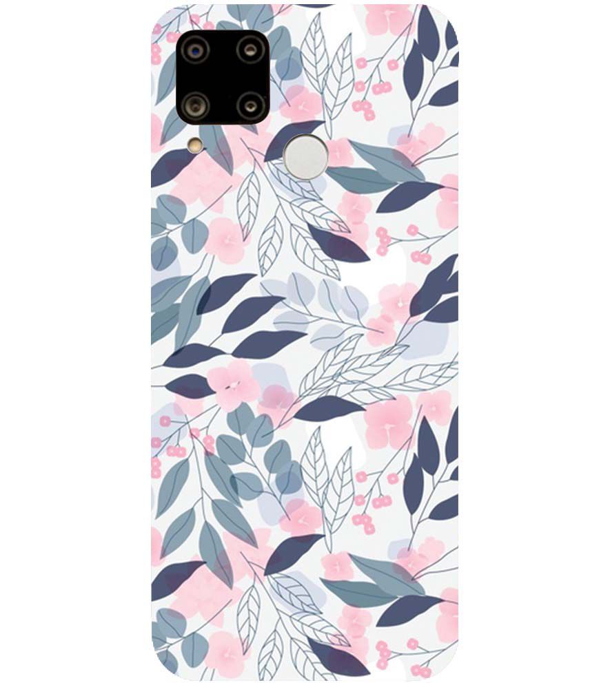 PS1333-Flowery Patterns Back Cover for Realme C15