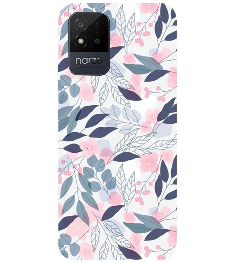PS1333-Flowery Patterns Back Cover for Realme Narzo 50i