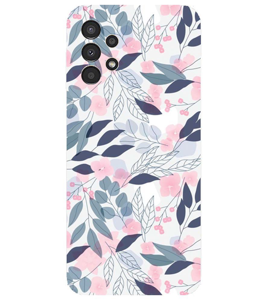 PS1333-Flowery Patterns Back Cover for Samsung Galaxy A13