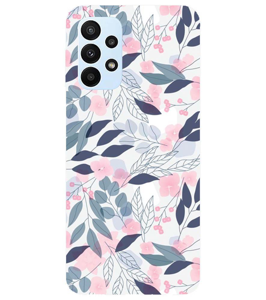 PS1333-Flowery Patterns Back Cover for Samsung Galaxy A23