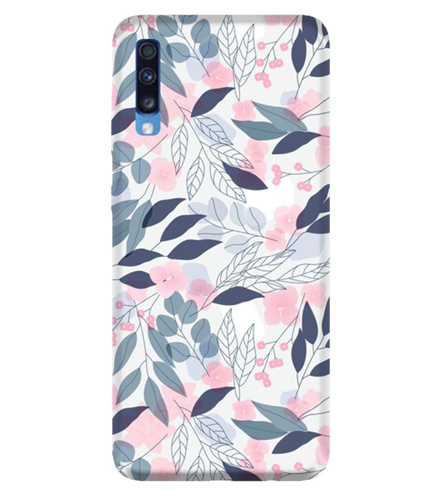 PS1333-Flowery Patterns Back Cover for Samsung Galaxy A70