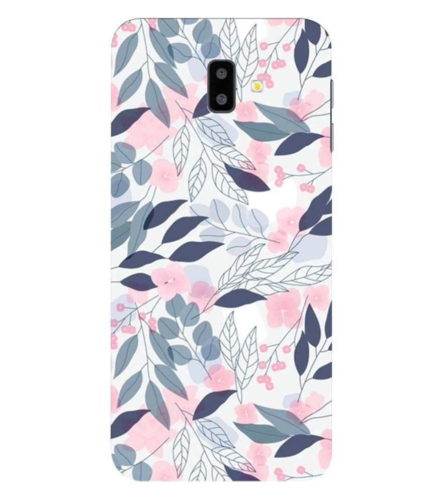 PS1333-Flowery Patterns Back Cover for Samsung Galaxy J6+
