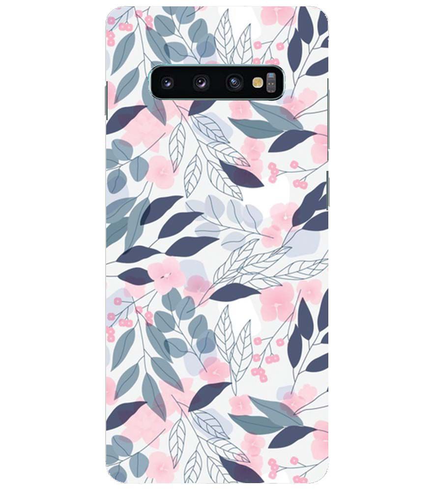 PS1333-Flowery Patterns Back Cover for Samsung Galaxy S10+ (Plus with 6.4 Inch Screen)