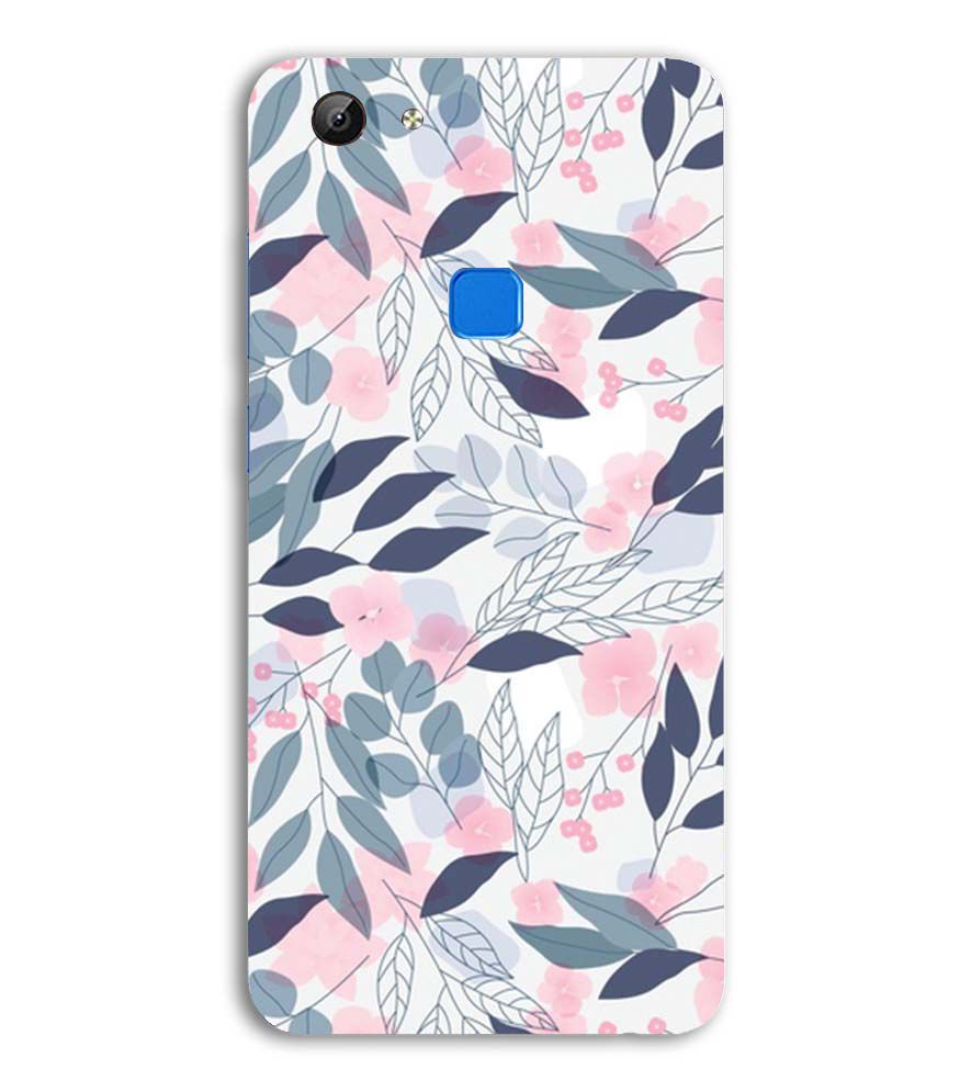 PS1333-Flowery Patterns Back Cover for Vivo V7 (5.7 Inch Screen)