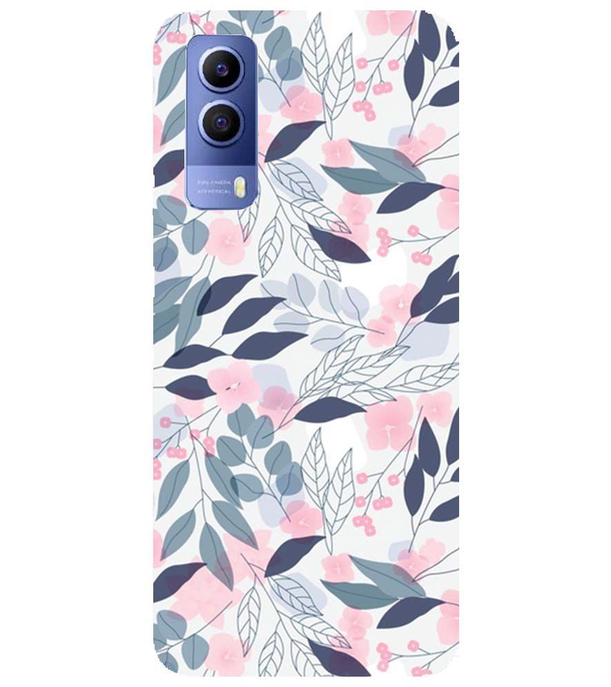PS1333-Flowery Patterns Back Cover for vivo Y53s