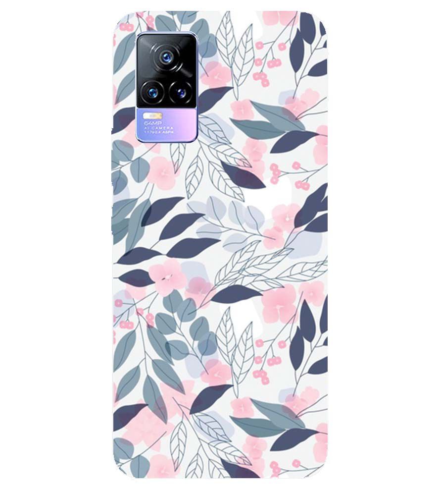 PS1333-Flowery Patterns Back Cover for vivo Y73