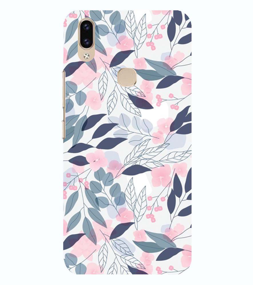 PS1333-Flowery Patterns Back Cover for Vivo Y95 and VivoY91