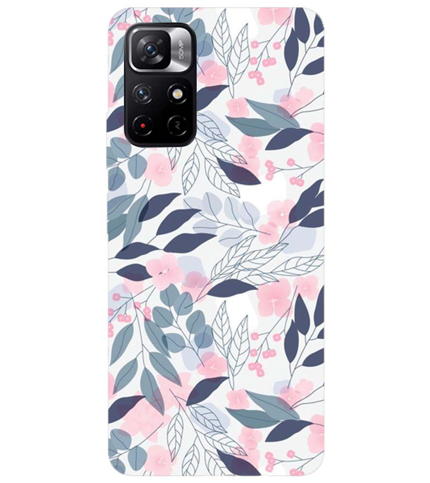 PS1333-Flowery Patterns Back Cover for Xiaomi Redmi Note 11T 5G