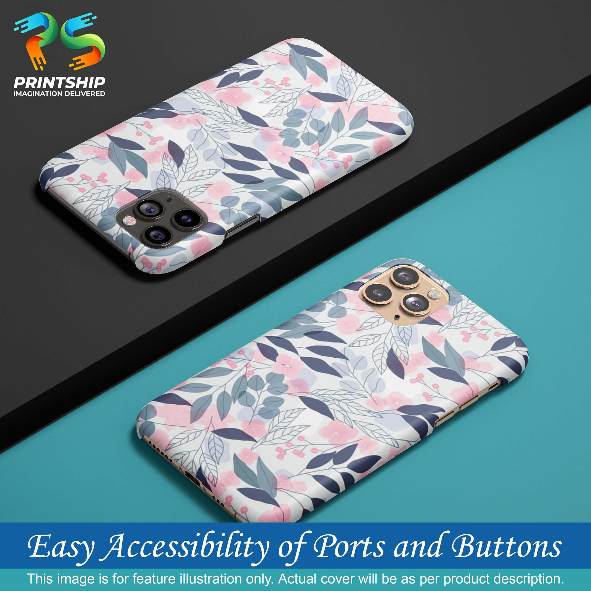 PS1333-Flowery Patterns Back Cover for Xiaomi Poco X3 Pro-Image5