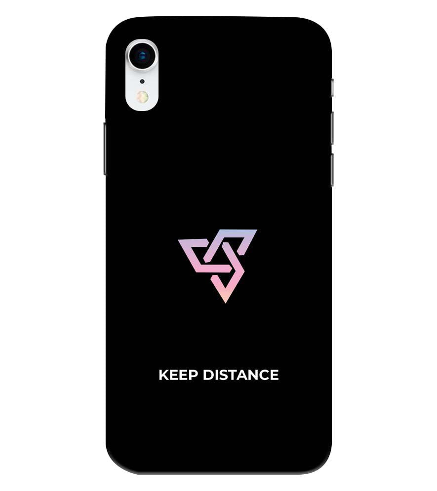 PS1334-Keep Distance Back Cover for Apple iPhone XR