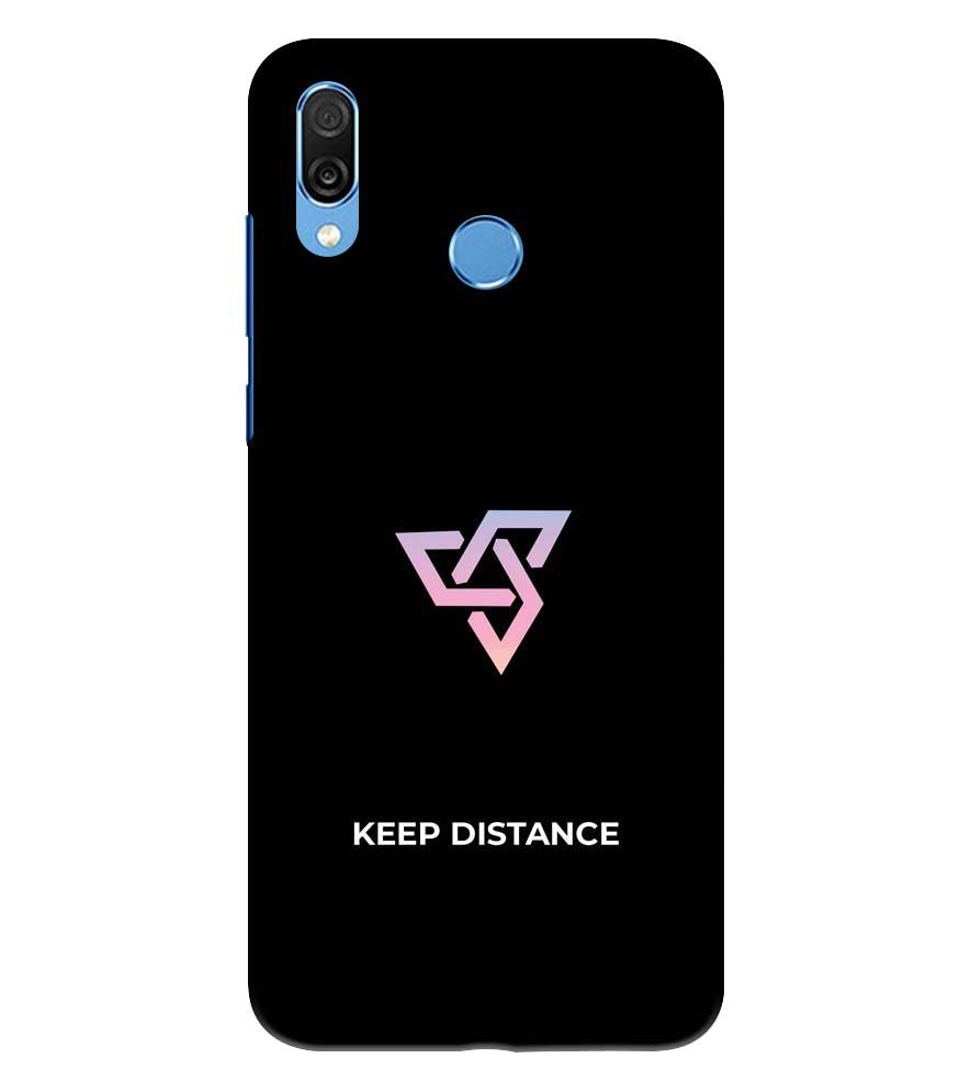 PS1334-Keep Distance Back Cover for Huawei Honor Play