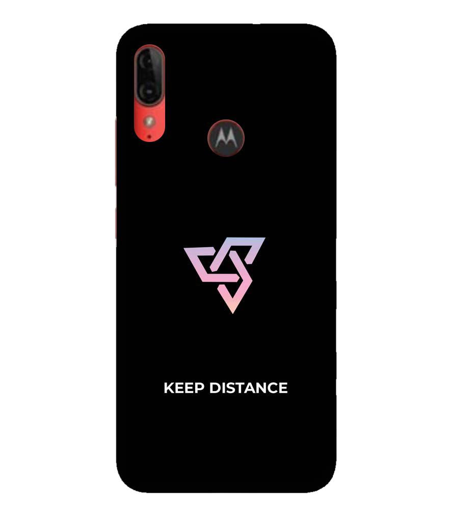 PS1334-Keep Distance Back Cover for Motorola Moto E6s
