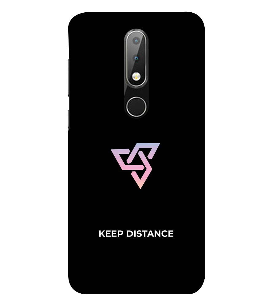 PS1334-Keep Distance Back Cover for Nokia 6.1 (2018)