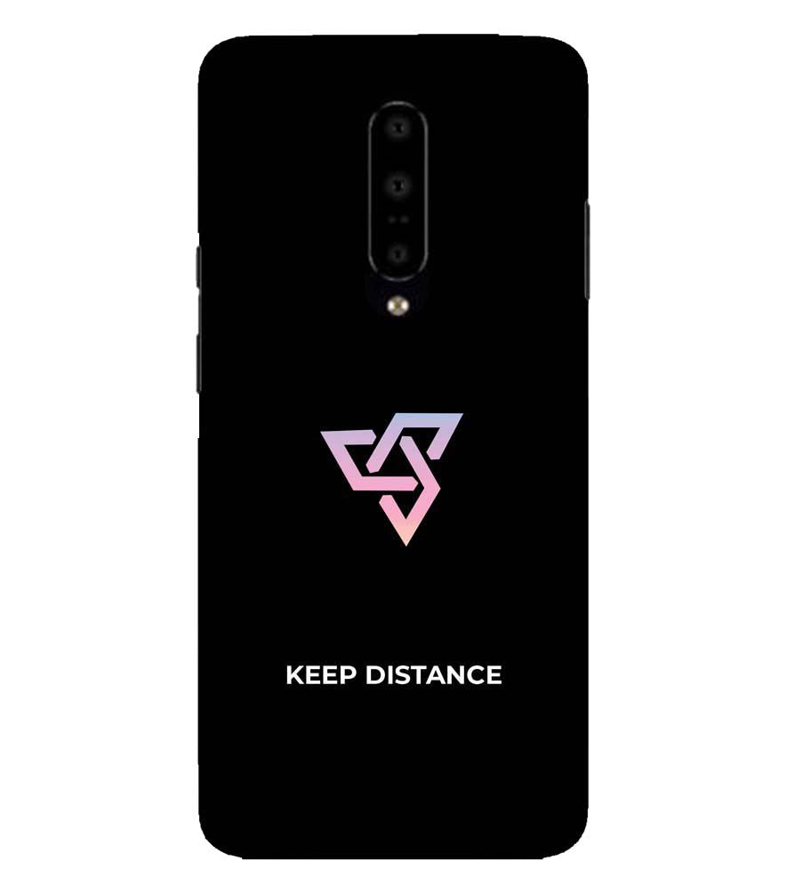 PS1334-Keep Distance Back Cover for OnePlus 7