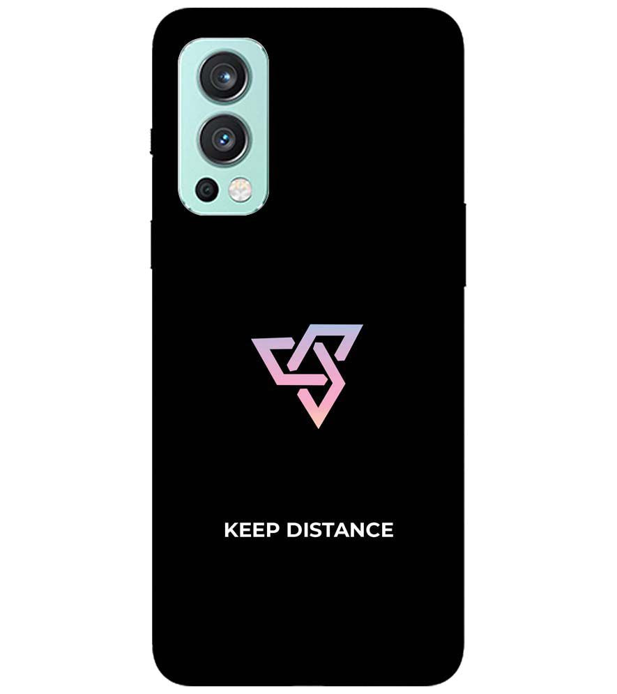 PS1334-Keep Distance Back Cover for OnePlus Nord 2 5G