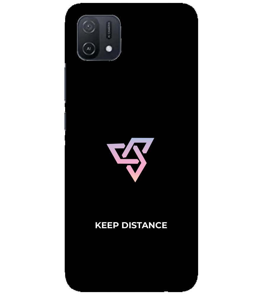 PS1334-Keep Distance Back Cover for Oppo A16K