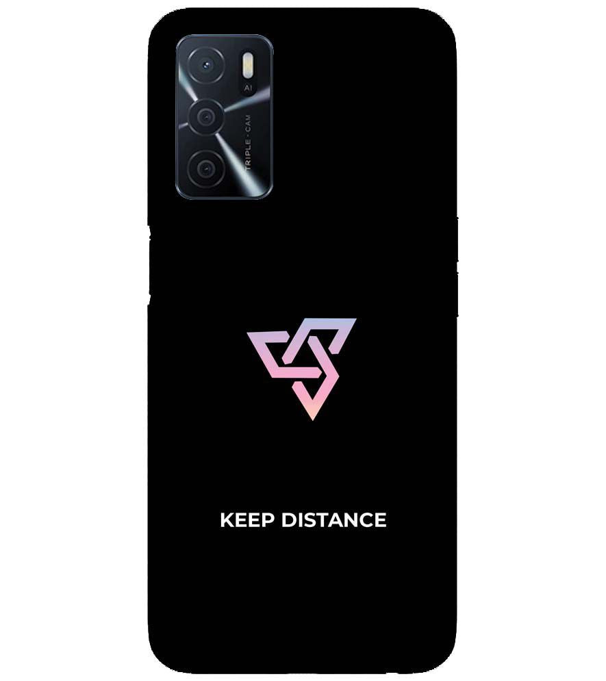 PS1334-Keep Distance Back Cover for Oppo A16s