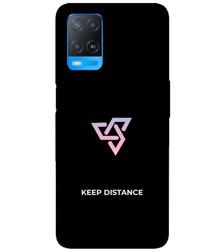 PS1334-Keep Distance Back Cover for Oppo A54