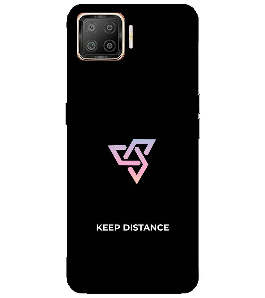PS1334-Keep Distance Back Cover for Oppo F17