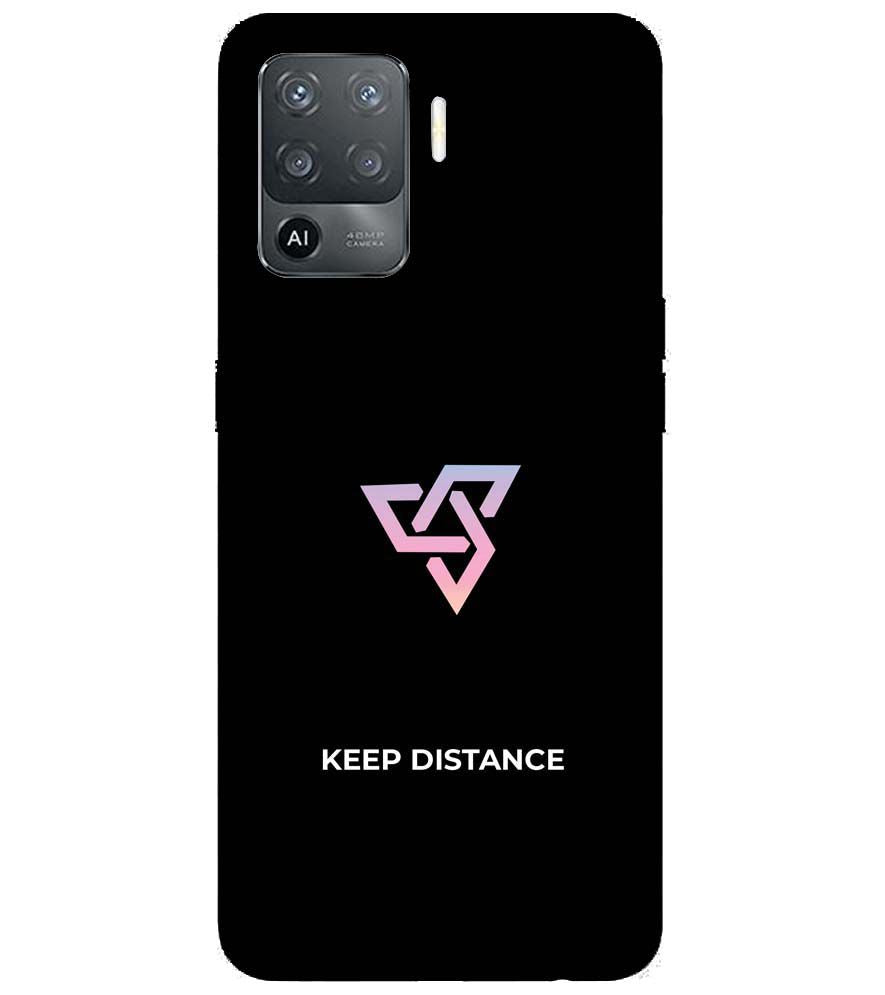 PS1334-Keep Distance Back Cover for Oppo F19 Pro