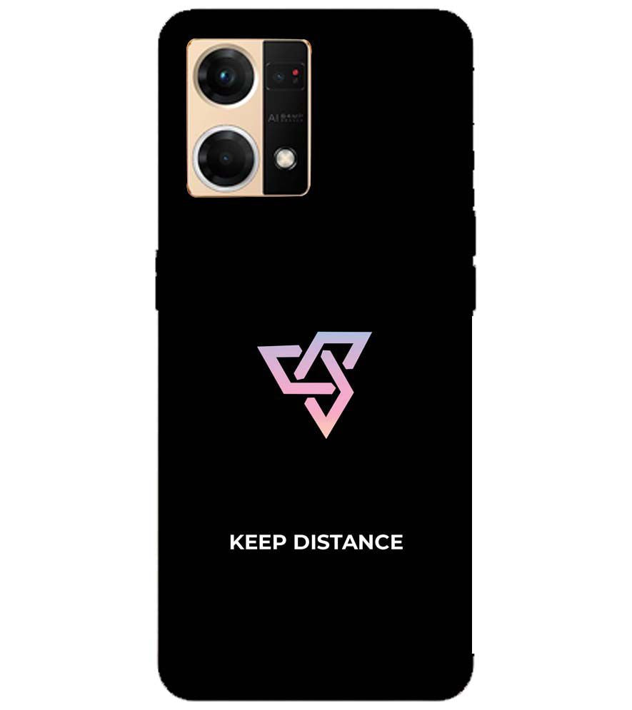 PS1334-Keep Distance Back Cover for Oppo F21 Pro