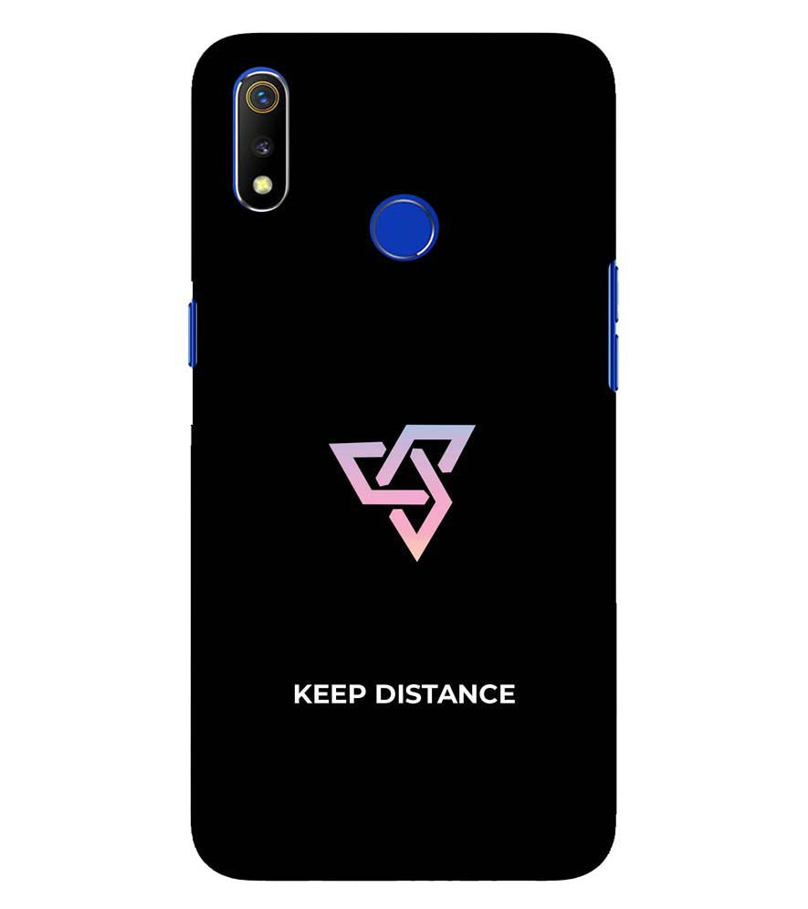PS1334-Keep Distance Back Cover for Oppo Realme 3