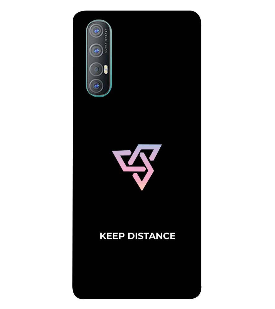PS1334-Keep Distance Back Cover for Oppo Reno3 Pro