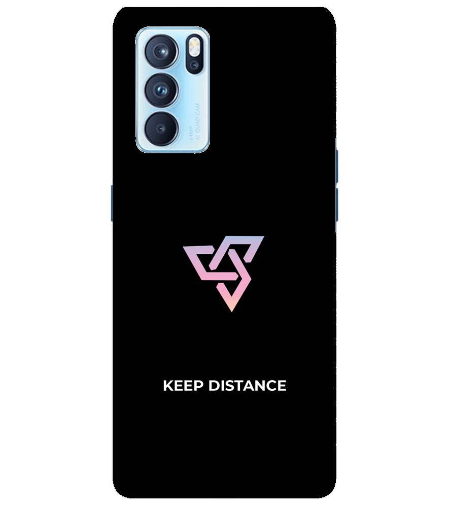 PS1334-Keep Distance Back Cover for Oppo Reno6 Pro 5G