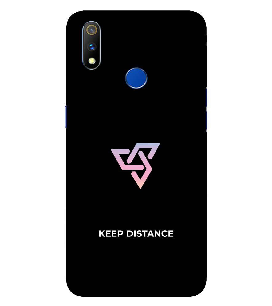 PS1334-Keep Distance Back Cover for Realme 3 Pro