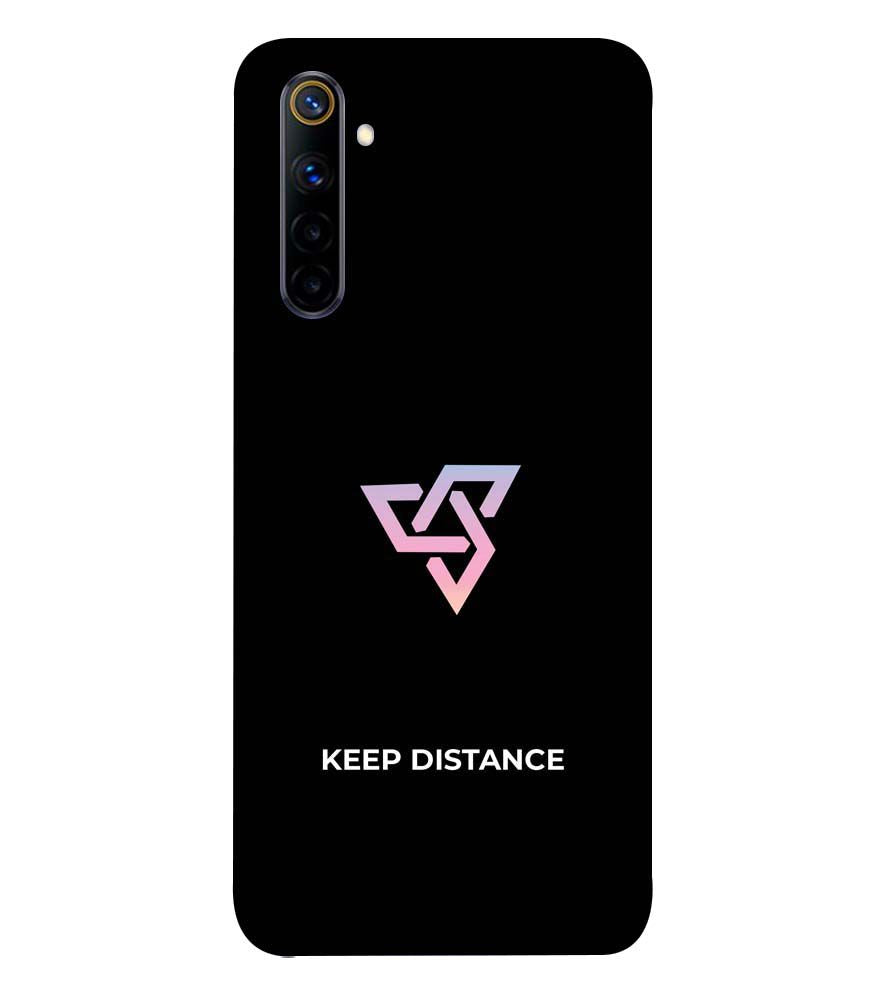 PS1334-Keep Distance Back Cover for Realme 6i