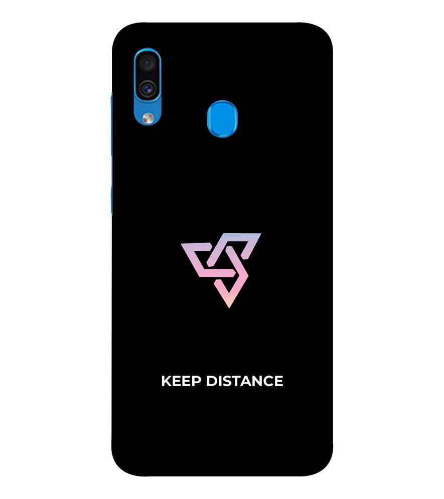 PS1334-Keep Distance Back Cover for Samsung Galaxy A20