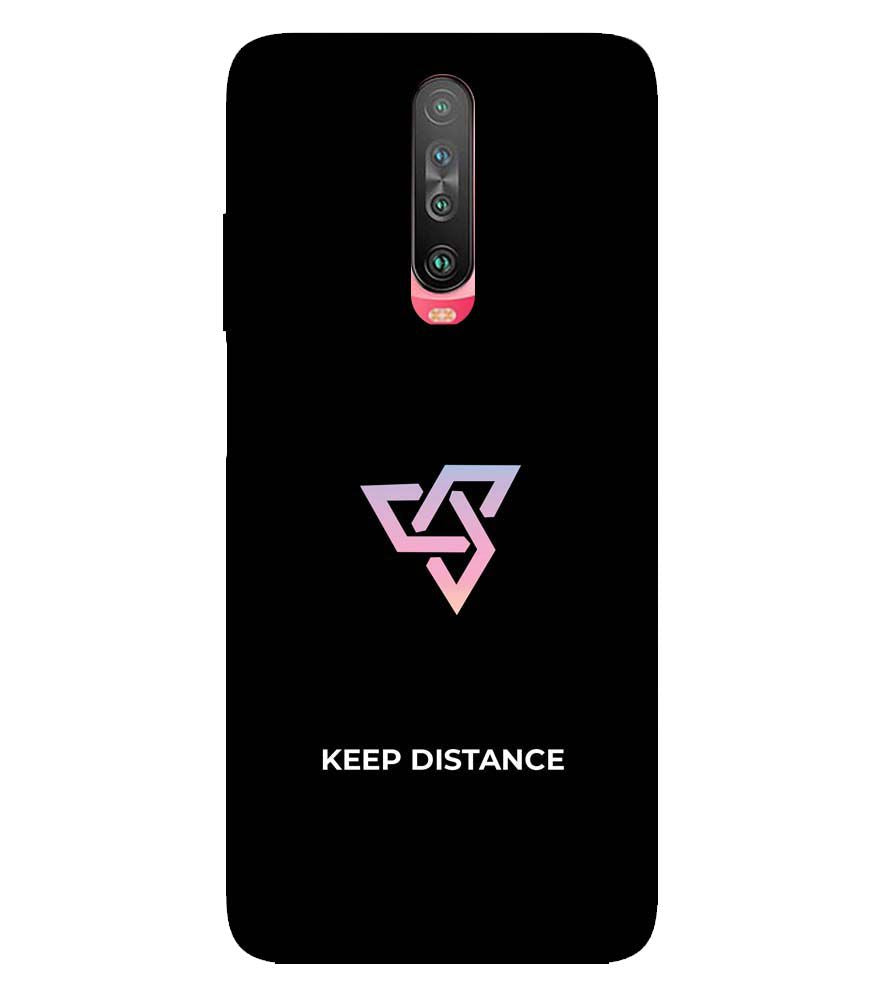 PS1334-Keep Distance Back Cover for Xiaomi Poco X2